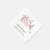 BSN Roos Gold Glitter-decor verpleegster Servet (Hoek)