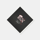 BSN verpleegkundige afstudeerfeest decor, rood kri Servet (Hoek)