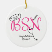BSN verpleegkundige afstuderen aandenken Keramisch Ornament (Voorkant)