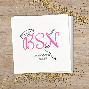 BSN verpleegkundige afstuderen diner party decor Servet