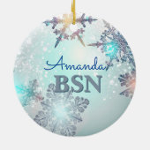 BSN verpleegkundige afstuderen Keramisch Ornament (Achterkant)