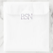 BSN verpleegkundige graduatie envelop afdichting, Ronde Sticker (Tas)