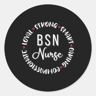 BSN Verpleegkundige Verpleegkundigen Afstuderen Me Ronde Sticker