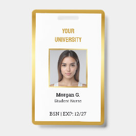 BSN Verpleegster Aangepaste fotonaam Badge