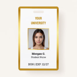 BSN Verpleegster Aangepaste fotonaam Badge