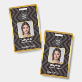 BSN Verpleegster Aangepaste Logo Foto Badge (Voor- en achterkant)