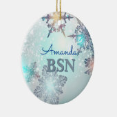 BSN verpleegster afstuderen  Keramisch Ornament (Rechts)