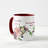 BSN Wild Flowers Nursing School Afstuderen Mok (Voorkant links)