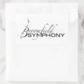 BSO rechthoekige Sticker (Tas)