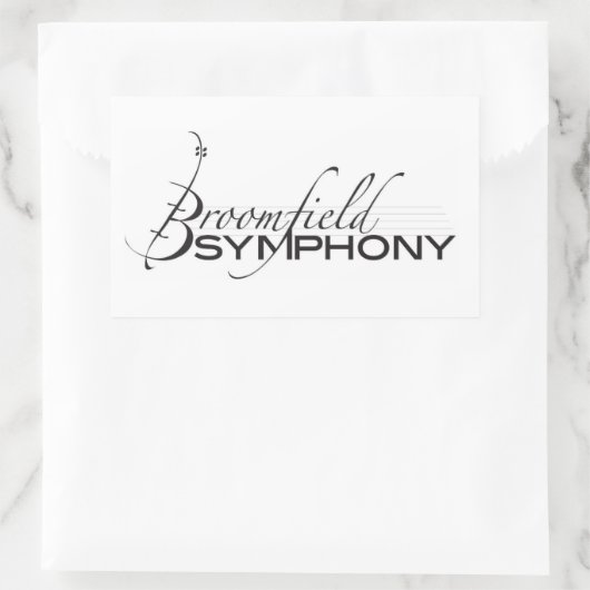 BSO rechthoekige Sticker (Tas)