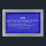 BSOD Belt Buckle - Blue Screen of Death Windows Gesp<br><div class="desc">Het beruchte BSOD of "Blue Screen of Death",  die op een gordelsluiting zijn gereproduceerd.  Show ze dat een BSOD een kantine kan zijn!</div>