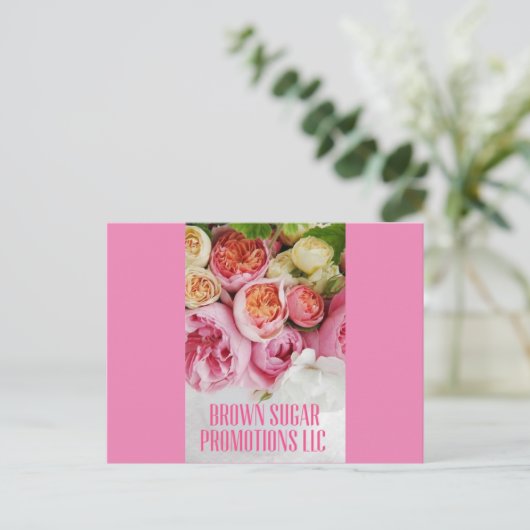 BSPllc Sweet Pink Briefkaart (Staand voorkant)