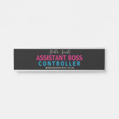 BSS assistent, manager. Assistent-manager. Deurbordje (Voorkant)