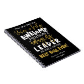 BSS DAG, Week, geweldig Boss cadeau kermas Notitieboek (Rechterzijde)