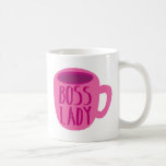 BSS-dame met roze koffiebeker Koffiemok<br><div class="desc">BSS-dame met roze koffiebeker</div>