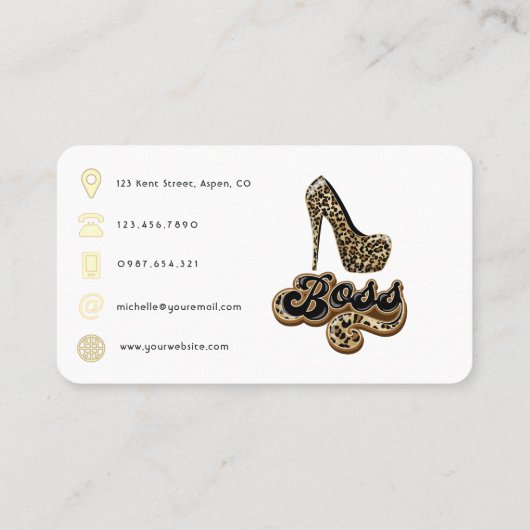 BSS Lady QR-code Visitekaartje (Achterkant)