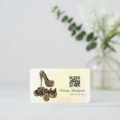 BSS Lady QR-code Visitekaartje (Staand voorkant)