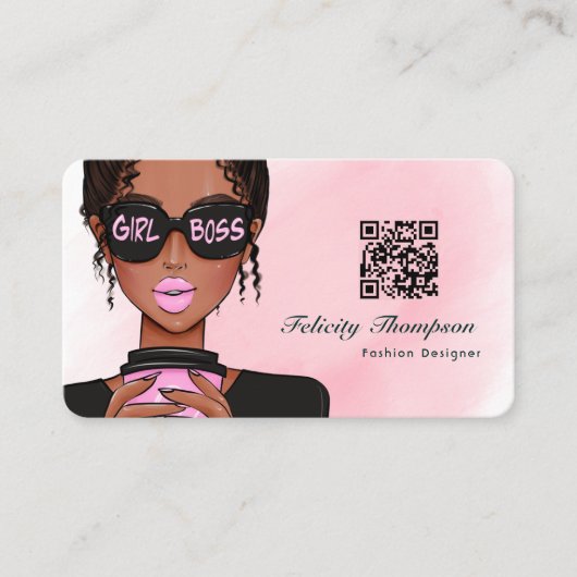 BSS Lady QR-code Visitekaartje (Voorkant)