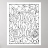 BSS Women Rule Kleur het zelf Poster (Voorkant)
