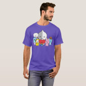 BT21 ALLE KARAKTERARMIE T-SHIRT (Voorkant volledig)