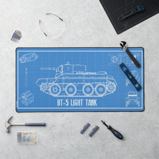 BT-5-tank Bureaumat (Werkstation)