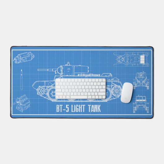 BT-5-tank Bureaumat (Keyboard & Muis)