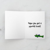 BT- Cartoon Gator Verjaardag Kaart (Binnen)