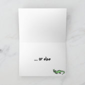 BT- Gator Verjaardag Kaart (Binnen)