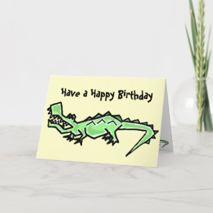 BT- Gator Verjaardag Kaart