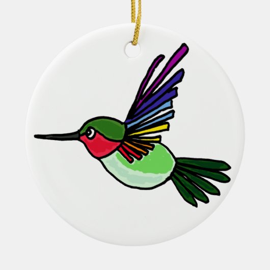 BT- Hummingbird Art Ornament (Voorkant)