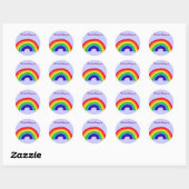 BT- Regenboog 'Dit boek behoort toe' stickers (Vel)