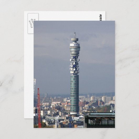 BT Tower, Londen, Engeland. Briefkaart (Voorkant / Achterkant)