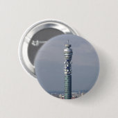 BT Tower, Londen, Engeland. Ronde Button 5,7 Cm (Voorkant /achterkant)