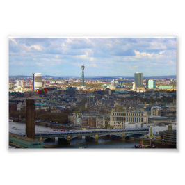 BT Tower London Skyline Cityscape Engeland Foto Afdruk
