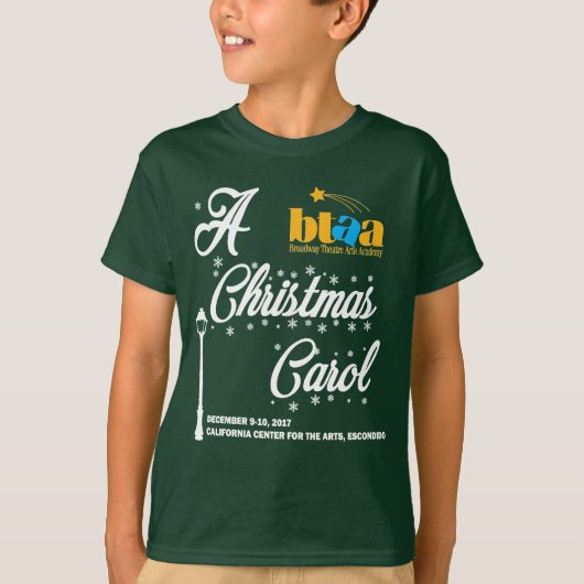 BTAA A kerstkarol T-shirt Shirt van Kind (Voorkant)