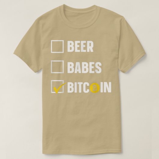 BTC Bier Babes Bitcoin T-shirt (Design voorkant)