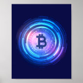 BTC, crypto, Bitcoin, Blockchain Poster (Voorkant)