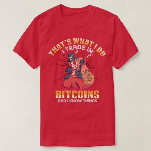 BTC Crypto Trader Grappige Cryptocurrency Bitcoin T-shirt (Design voorkant)