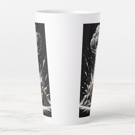 BTC-explosie Latte Mok (Voorkant)
