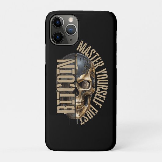 BTC motivatie | Schedel | Bitcoin crypto  Case-Mate iPhone Case (Achterkant)