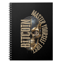 BTC motivatie | Schedel | Bitcoin crypto Notitieboek
