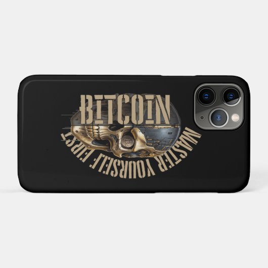 BTC motivation | Skull | Bitcoin crypto Case-Mate iPhone Case (Achterkant (horizontaal))