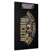 BTC motivation | Skull | Bitcoin crypto Klembord (Rechts)