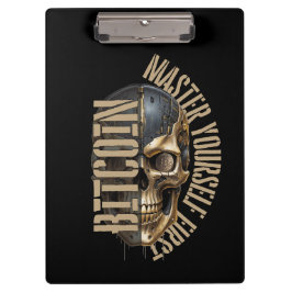 BTC motivation | Skull | Bitcoin crypto Klembord