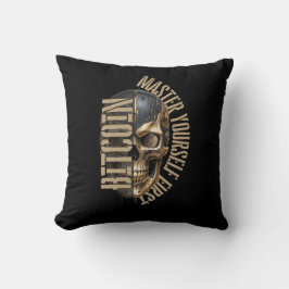 BTC motivation | Skull | Bitcoin crypto Kussen