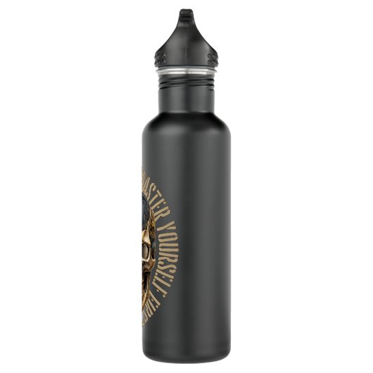 BTC motivation | Skull | Bitcoin crypto Waterfles (Rechts)