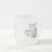 "BTC Please" (Wit) Matglas Koffiemok (Voorkant rechts)