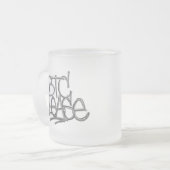 "BTC Please" (Wit) Matglas Koffiemok (Voorkant links)