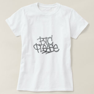 "BTC Please" (Wit) T-shirt