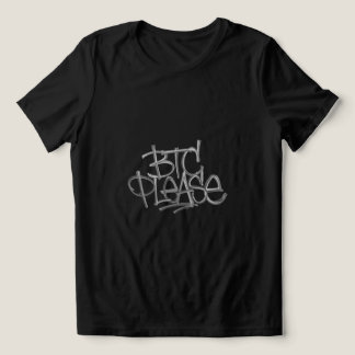 "BTC Please" (Zwart) Tri-Blend Shirt